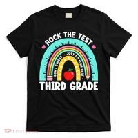 3rd Grade Teacher Rock The Test Day Third Grade Testing Day  T-Shirt thumb 0