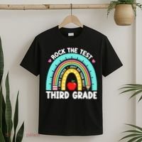 3rd Grade Teacher Rock The Test Day Third Grade Testing Day  T-Shirt thumb 2