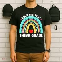 3rd Grade Teacher Rock The Test Day Third Grade Testing Day  T-Shirt thumb 6