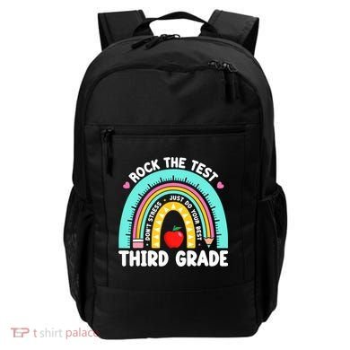 3rd Grade Teacher Rock The Test Day Third Grade Testing Day  Backpack