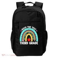3rd Grade Teacher Rock The Test Day Third Grade Testing Day  Backpack thumb 0