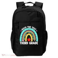 3rd Grade Teacher Rock The Test Day Third Grade Testing Day  Backpack thumb 0