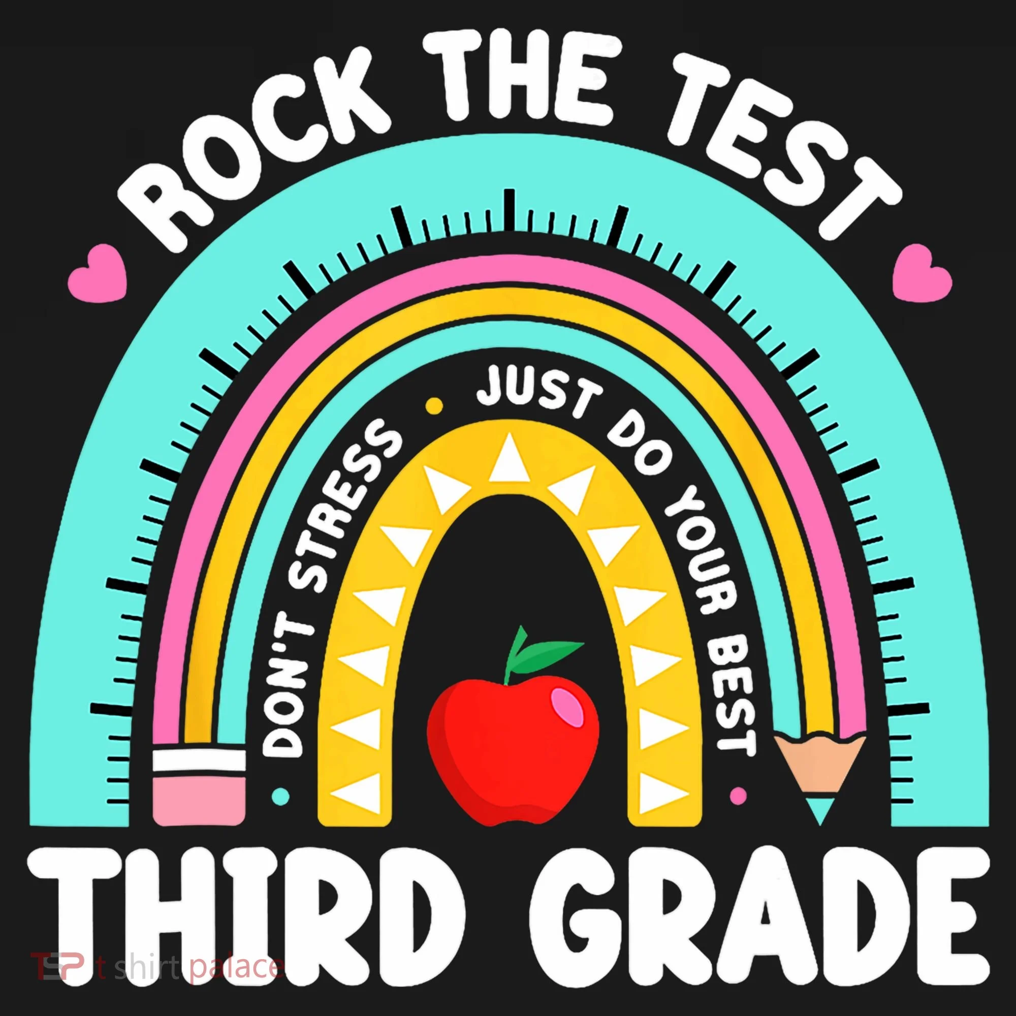 3rd Grade Teacher Rock The Test Day Third Grade Testing Day  Backpack
