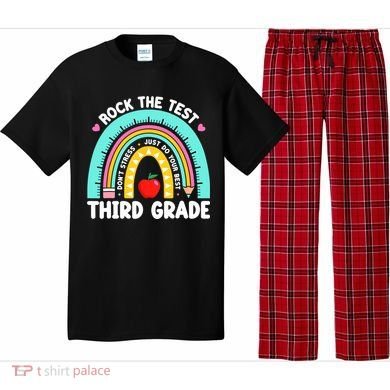 3rd Grade Teacher Rock The Test Day Third Grade Testing Day  Pajama Set