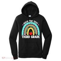 3rd Grade Teacher Rock The Test Day Third Grade Testing Day  Women's Hoodie thumb 0