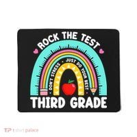 3rd Grade Teacher Rock The Test Day Third Grade Testing Day  Mousepad thumb 0