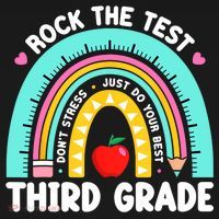3rd Grade Teacher Rock The Test Day Third Grade Testing Day  Mousepad thumb 1
