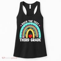 3rd Grade Teacher Rock The Test Day Third Grade Testing Day  Women's Tank Top thumb 0