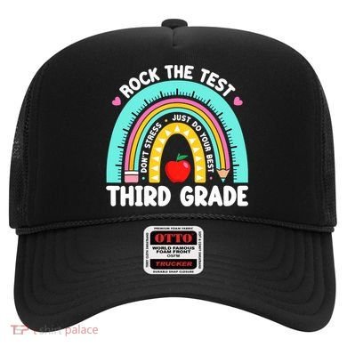 3rd Grade Teacher Rock The Test Day Third Grade Testing Day  Hat