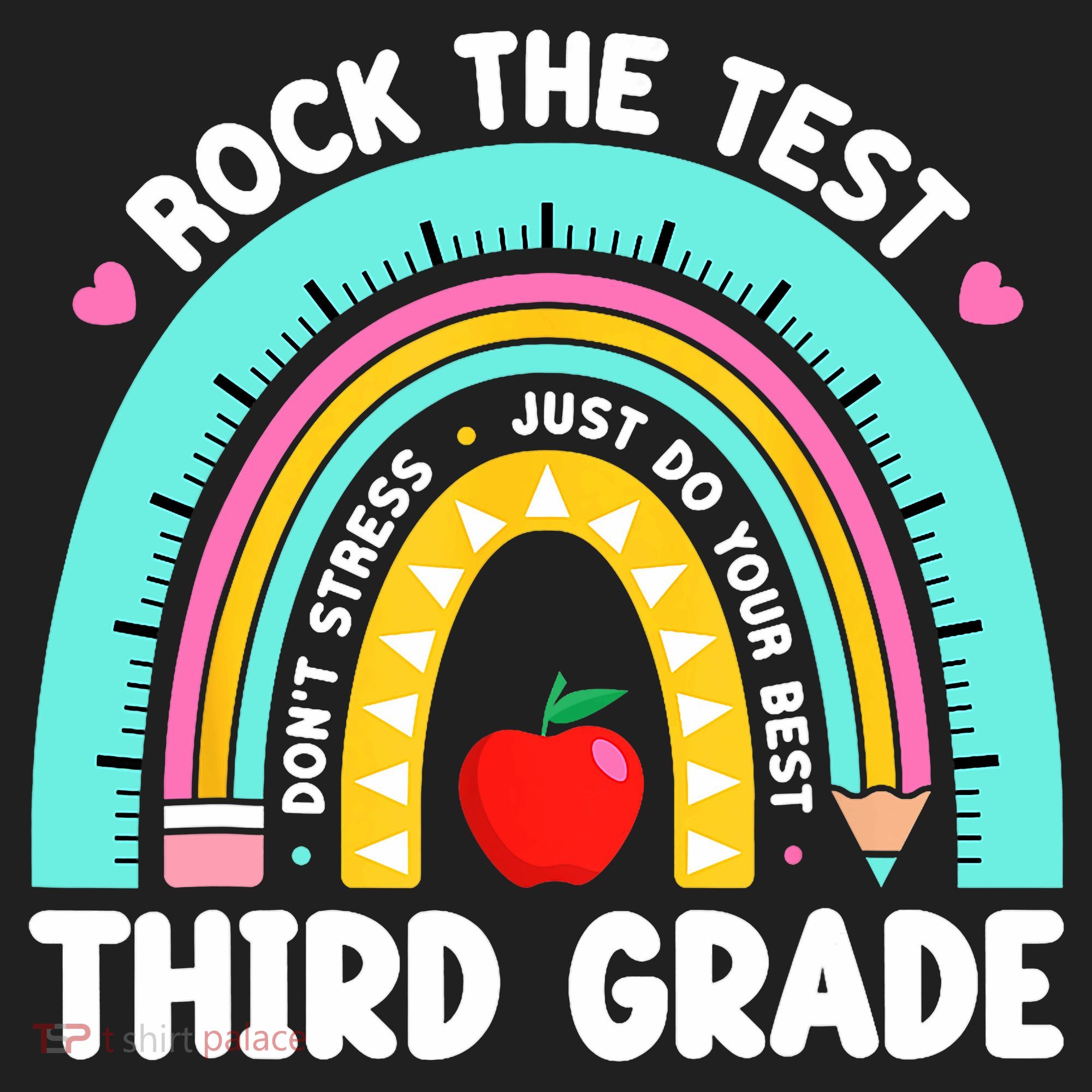 3rd Grade Teacher Rock The Test Day Third Grade Testing Day  Hat