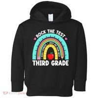 3rd Grade Teacher Rock The Test Day Third Grade Testing Day  Toddler Hoodie thumb 0