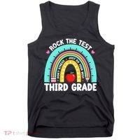 3rd Grade Teacher Rock The Test Day Third Grade Testing Day  Tank Top thumb 0