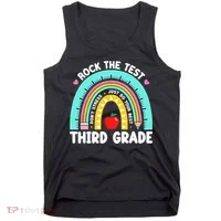 3rd Grade Teacher Rock The Test Day Third Grade Testing Day  Tank Top thumb 0