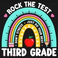 3rd Grade Teacher Rock The Test Day Third Grade Testing Day  Tank Top thumb 6