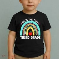 3rd Grade Teacher Rock The Test Day Third Grade Testing Day  Toddler T-Shirt thumb 2