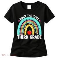 3rd Grade Teacher Rock The Test Day Third Grade Testing Day  Women's T-Shirt thumb 0