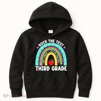 3rd Grade Teacher Rock The Test Day Third Grade Testing Day  Kids Hoodie thumb 0