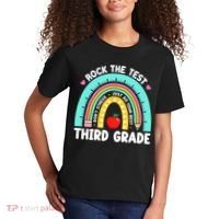 3rd Grade Teacher Rock The Test Day Third Grade Testing Day  Kids T-Shirt thumb 2