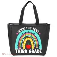 3rd Grade Teacher Rock The Test Day Third Grade Testing Day  Tote Bag thumb 0