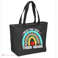 3rd Grade Teacher Rock The Test Day Third Grade Testing Day  Tote Bag thumb 2