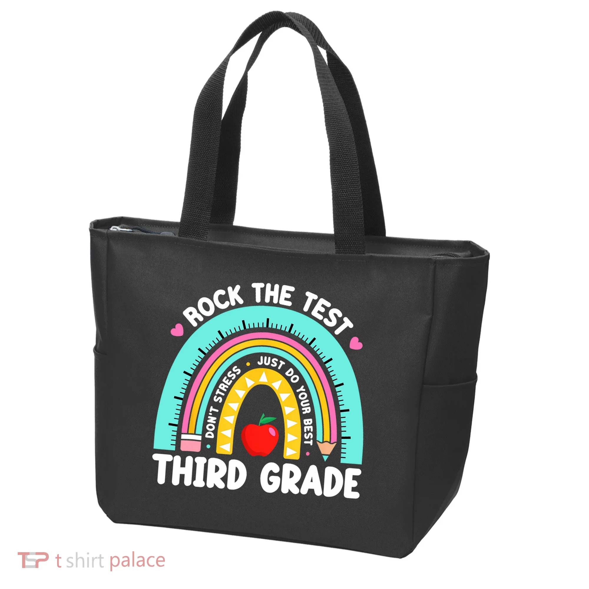 3rd Grade Teacher Rock The Test Day Third Grade Testing Day  Tote Bag