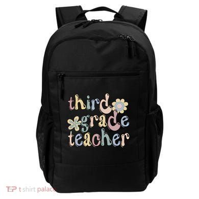 3Rd Grade Teacher Third Grade Teacher Groovy Gift Backpack