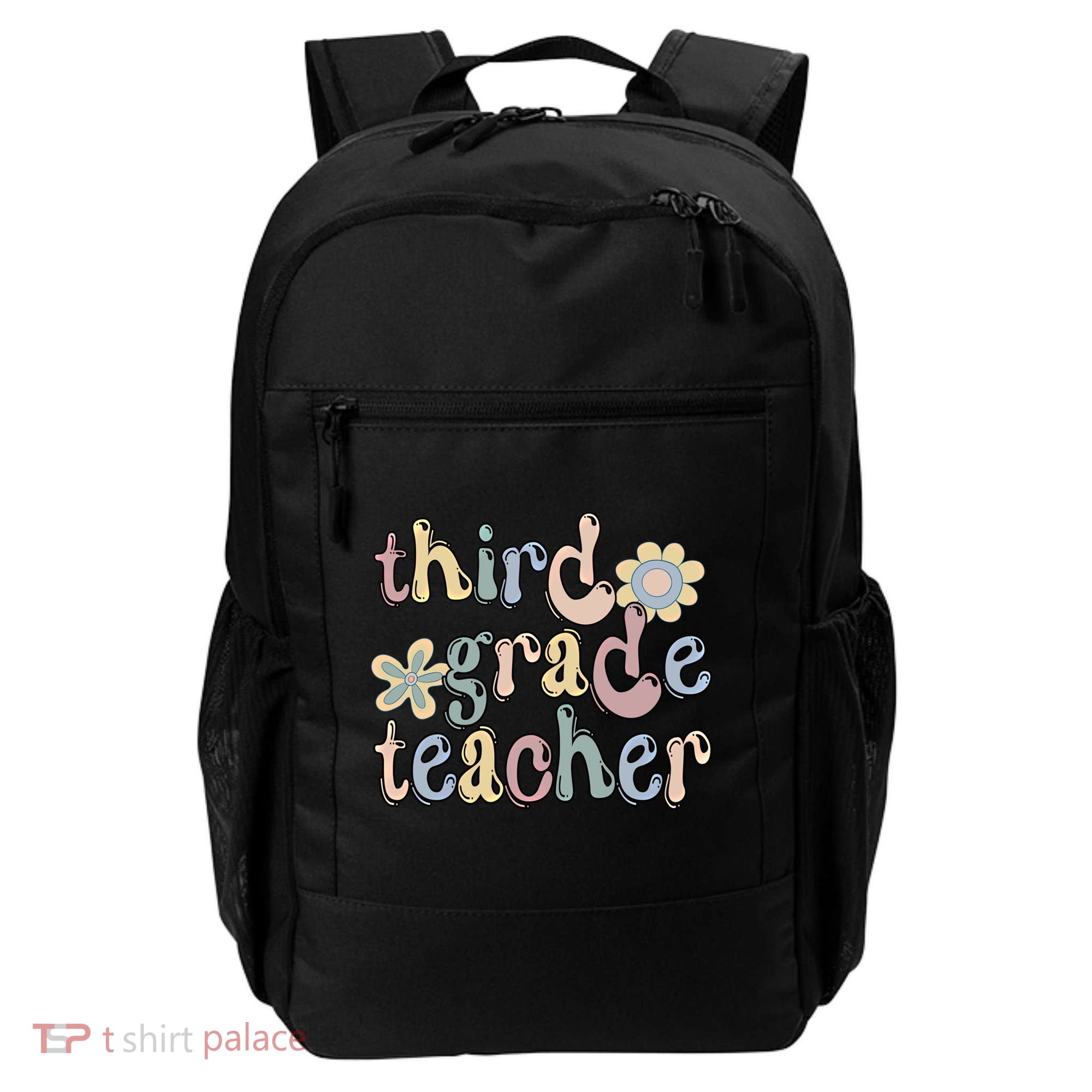 3Rd Grade Teacher Third Grade Teacher Groovy Gift Backpack