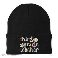 3Rd Grade Teacher Third Grade Teacher Groovy Gift Beanie thumb 0