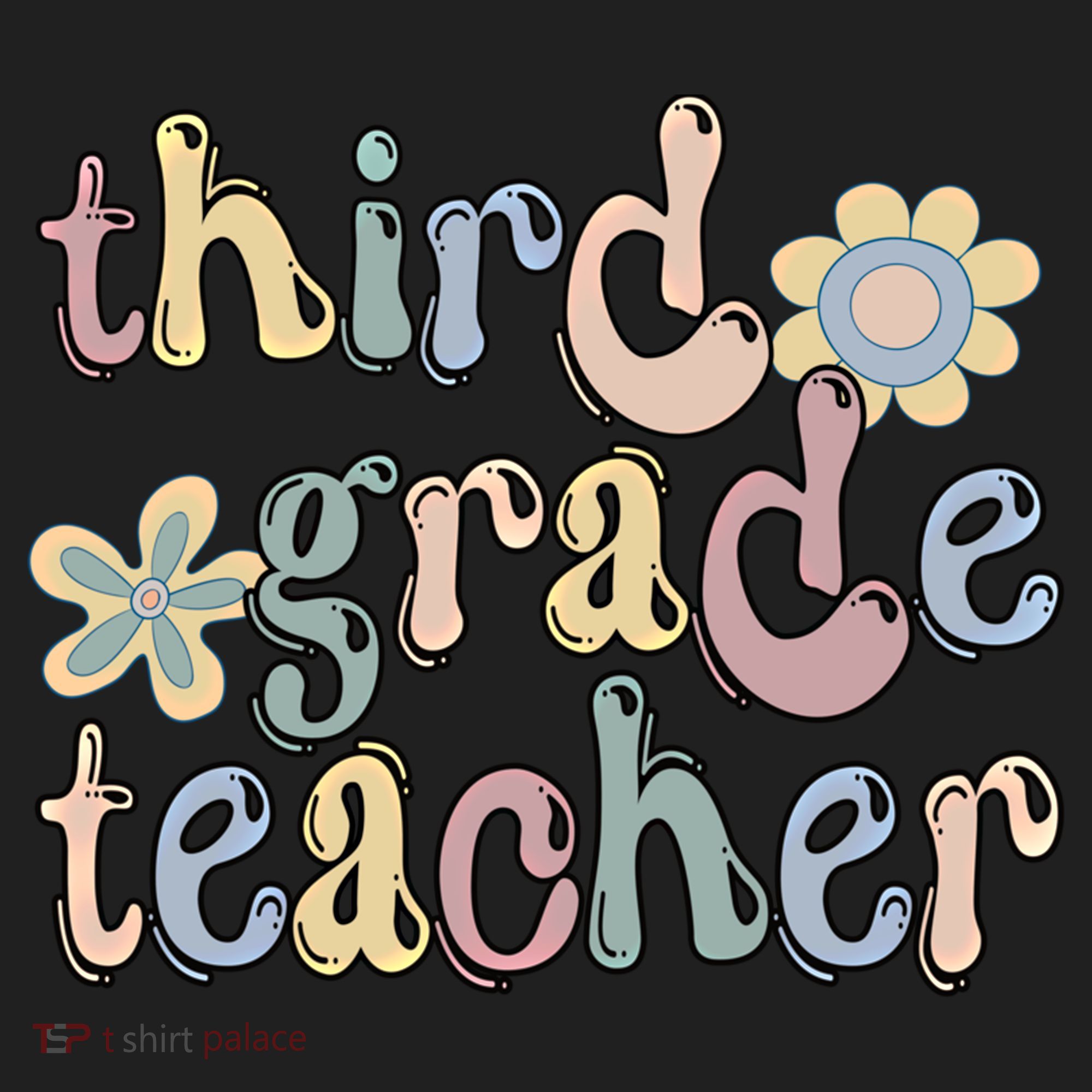 3Rd Grade Teacher Third Grade Teacher Groovy Gift Beanie