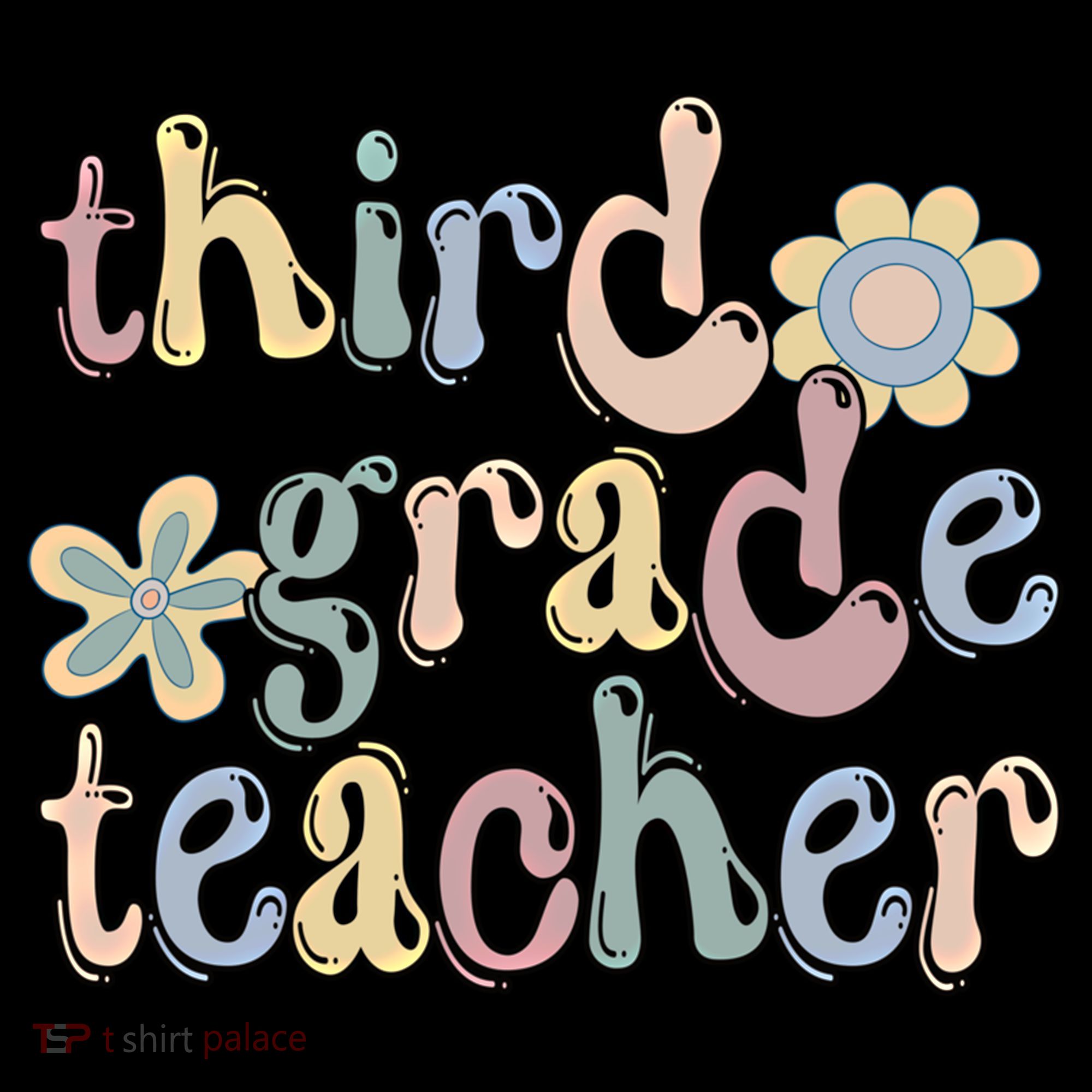 3Rd Grade Teacher Third Grade Teacher Groovy Gift Women's Hoodie