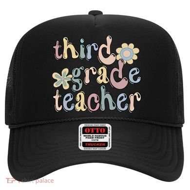 3Rd Grade Teacher Third Grade Teacher Groovy Gift Hat