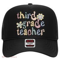 3Rd Grade Teacher Third Grade Teacher Groovy Gift Hat thumb 0