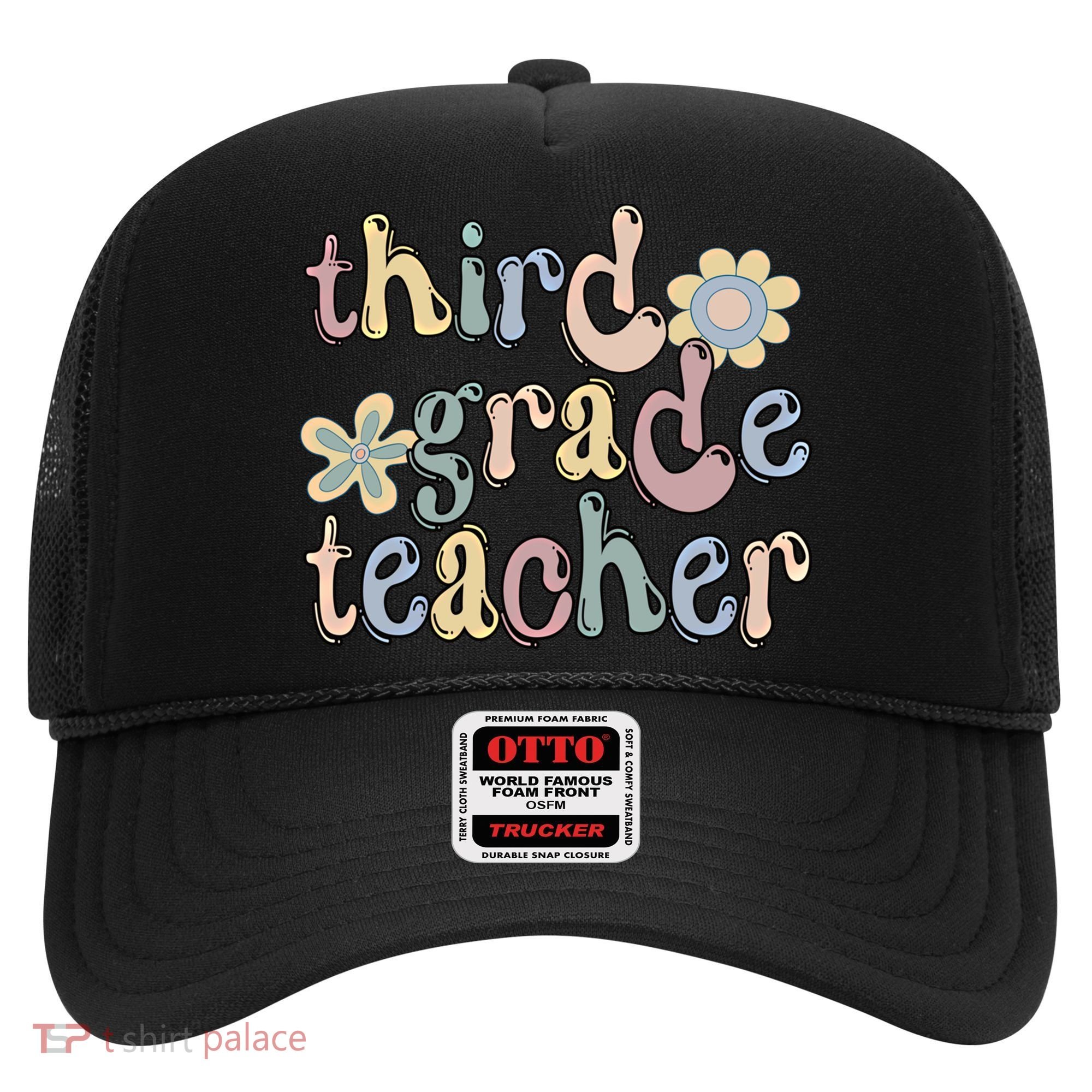 3Rd Grade Teacher Third Grade Teacher Groovy Gift Hat