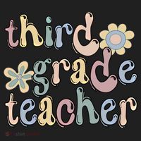 3Rd Grade Teacher Third Grade Teacher Groovy Gift Hat thumb 2