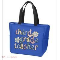 3Rd Grade Teacher Third Grade Teacher Groovy Gift Tote Bag thumb 3