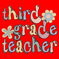 3Rd Grade Teacher Third Grade Teacher Groovy Gift Santa Hat thumb 1