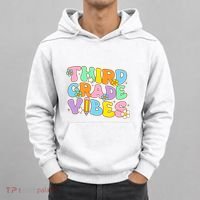 3rd Grade Vibes Back To School Retro Third Grade Teachers Hoodie thumb 0