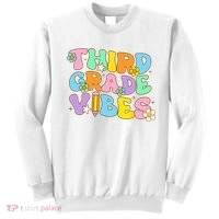 3rd Grade Vibes Back To School Retro Third Grade Teachers Sweatshirt thumb 0