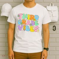 3rd Grade Vibes Back To School Retro Third Grade Teachers T-Shirt thumb 6