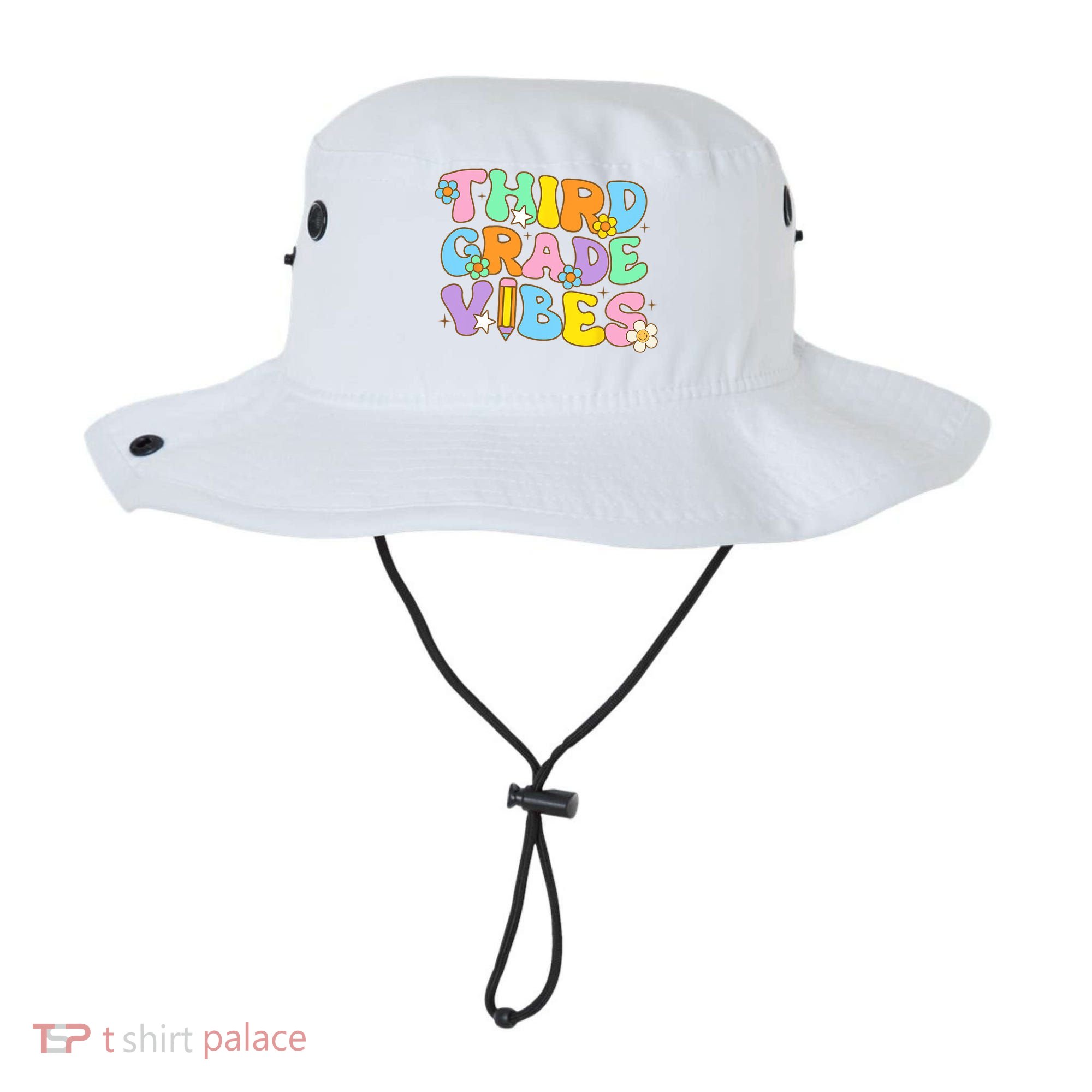 3rd Grade Vibes Back To School Retro Third Grade Teachers Bucket Hat