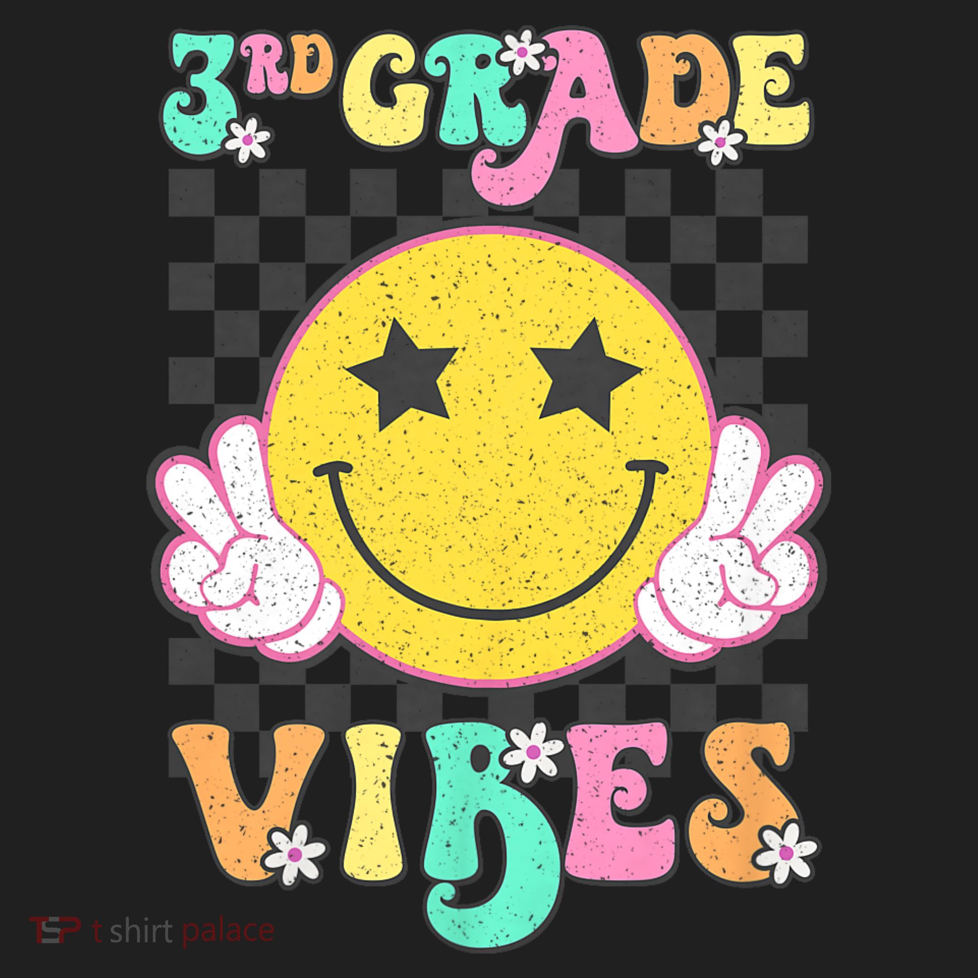 3rd Grade Vibes Smile Face Back To School Third Grade Women's Sweatshirt
