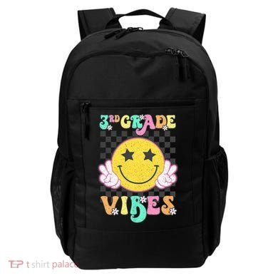 3rd Grade Vibes Smile Face Back To School Third Grade Backpack