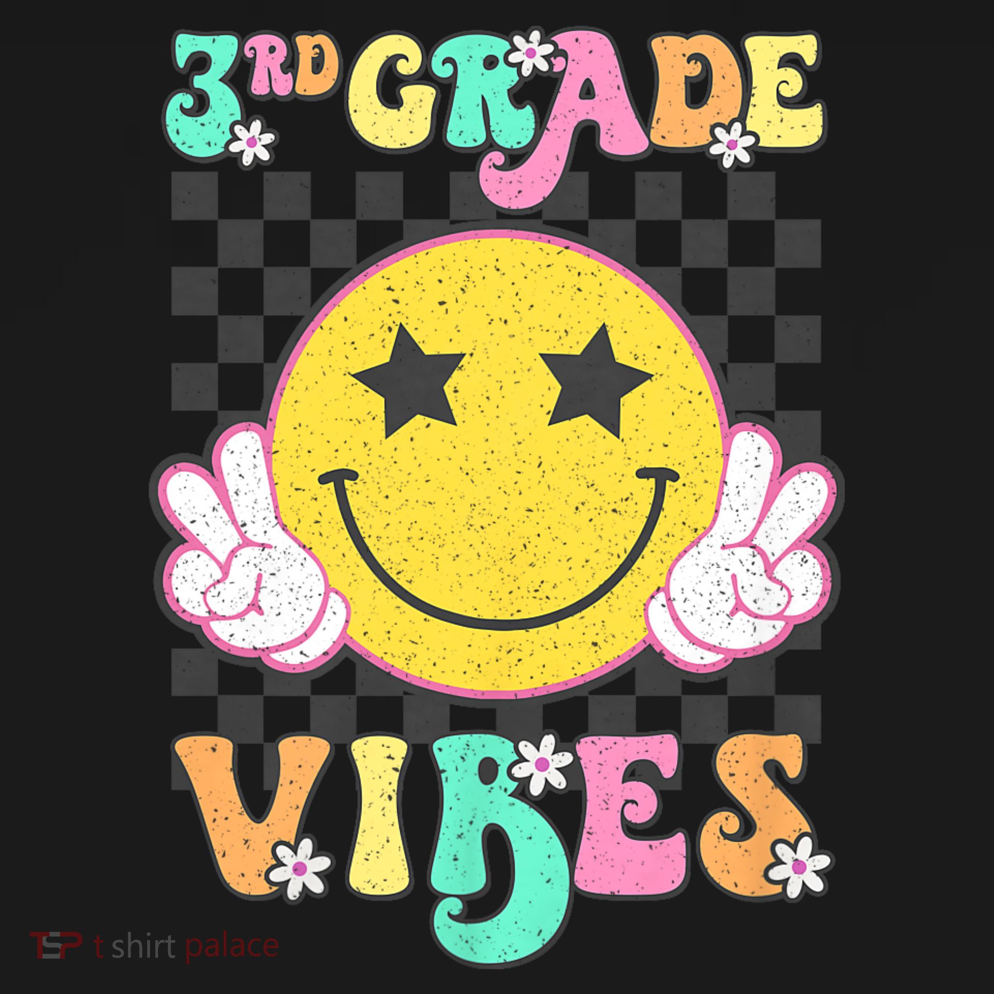 3rd Grade Vibes Smile Face Back To School Third Grade Backpack
