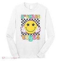 3rd Grade Vibes Smile Face Back To School Third Grade Long Sleeve Shirt thumb 0