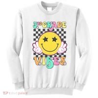 3rd Grade Vibes Smile Face Back To School Third Grade Sweatshirt thumb 0