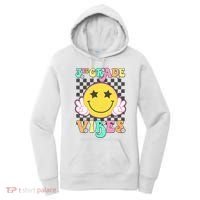 3rd Grade Vibes Smile Face Back To School Third Grade Women's Hoodie thumb 0