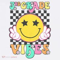 3rd Grade Vibes Smile Face Back To School Third Grade Women's Hoodie thumb 2