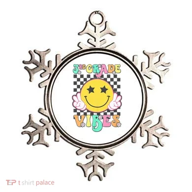 3rd Grade Vibes Smile Face Back To School Third Grade Ornament