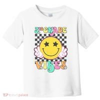 3rd Grade Vibes Smile Face Back To School Third Grade Toddler T-Shirt thumb 0