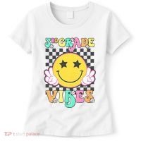 3rd Grade Vibes Smile Face Back To School Third Grade Women's T-Shirt thumb 0